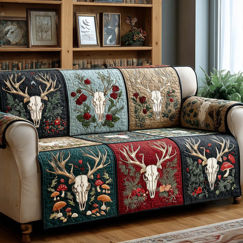 Crimson Forest Quilted Sofa Cover GFTOQM1774