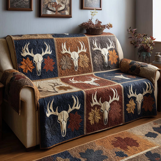 Harvest Skulls Quilted Sofa Cover GFTOQM1775