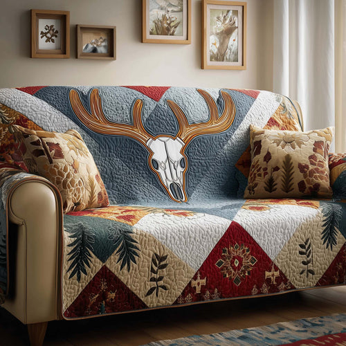 Rustic Crown Quilted Sofa Cover GFTOQM1777