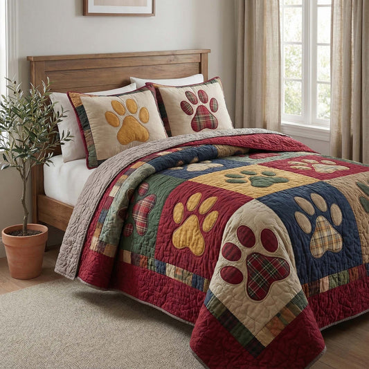 Cozy Patches 3-Piece Quilted Bedding Set GFTOQM1818