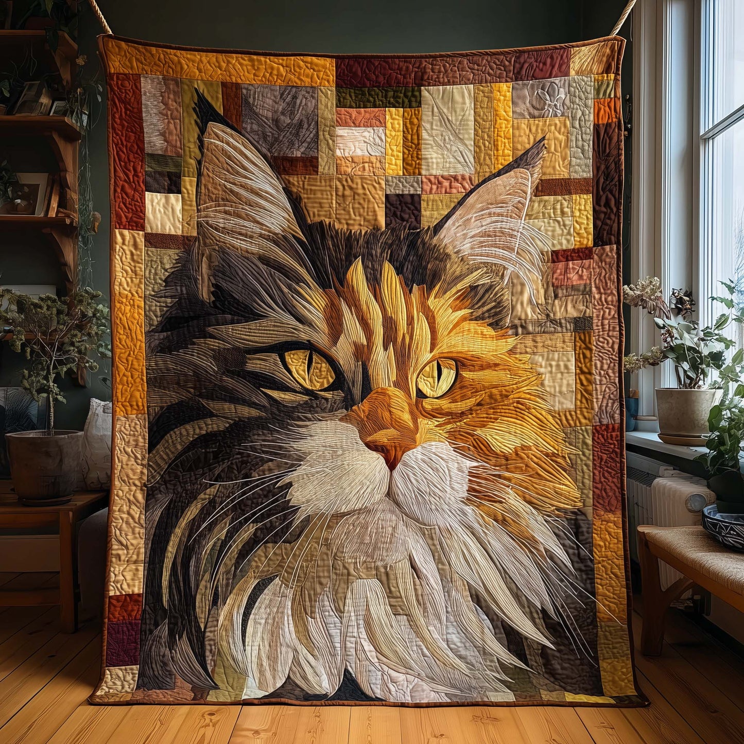 Split Whiskers Quilted Blanket GFTOQM1829