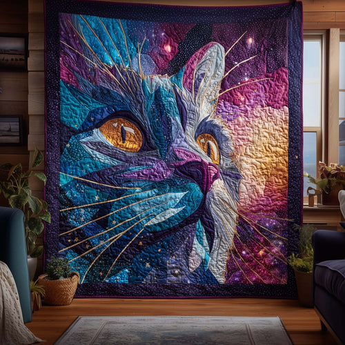 Galaxy Cat Quilted Blanket GFTOQM1833