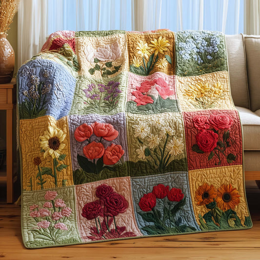 Garden Bloom Quilted Blanket GFTOQM1860