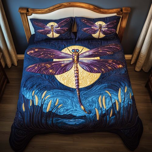Moonlit Dragonfly Duvet Cover Set GFTOQM1919