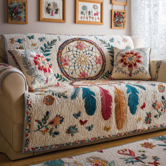 Dreamcatcher Quilted Sofa Cover GFTOQM1934