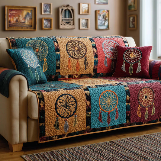Dreamcatcher Quilted Sofa Cover GFTOQM1937