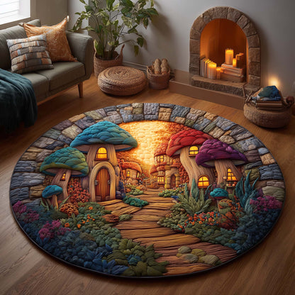 Mushroom Quilted Round Mat GFTOQM1939