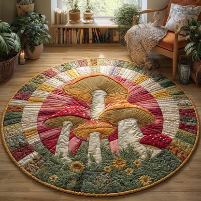 Mushroom Quilted Round Mat GFTOQM1942