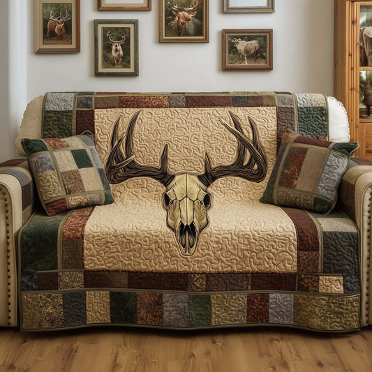 Prairie Skull Quilted Sofa Cover GFTOQM1957