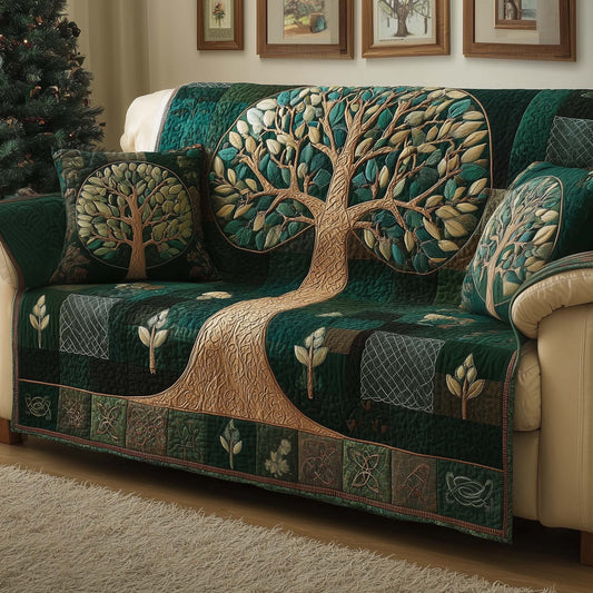 Mystic Tree Quilted Sofa Cover GFTOQM1973