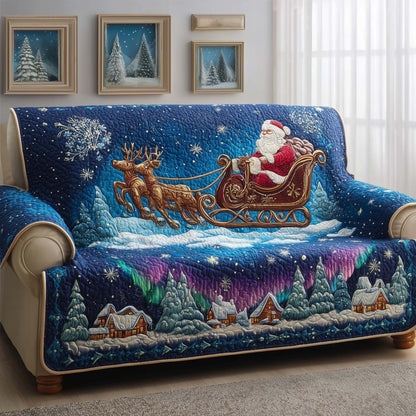 Night Santa Quilted Sofa Cover GFTOQM197