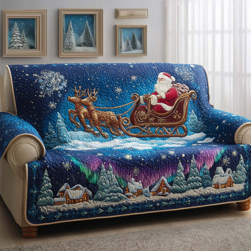 Night Santa Quilted Sofa Cover GFTOQM197
