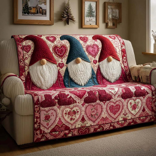 Candy Gnomes Quilted Sofa Cover GFTOQM2018