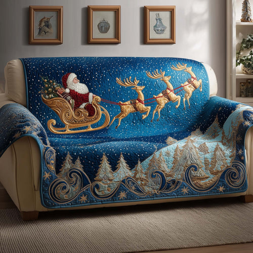 Santa Claus Quilted Sofa Cover GFTOQM201
