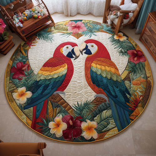 Tropical Pair Quilted Round Mat GFTOQM2041