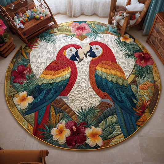 Tropical Pair Quilted Round Mat GFTOQM2041