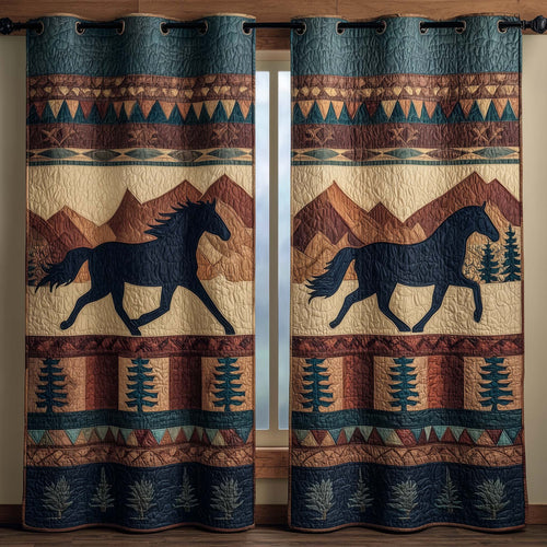 Mountain Runner Quilted Curtains GFTOQM2048