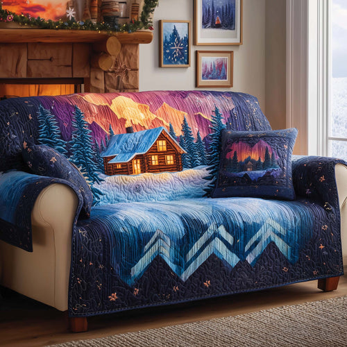 Aurora Cabin Quilted Sofa Cover GFTOQM2081