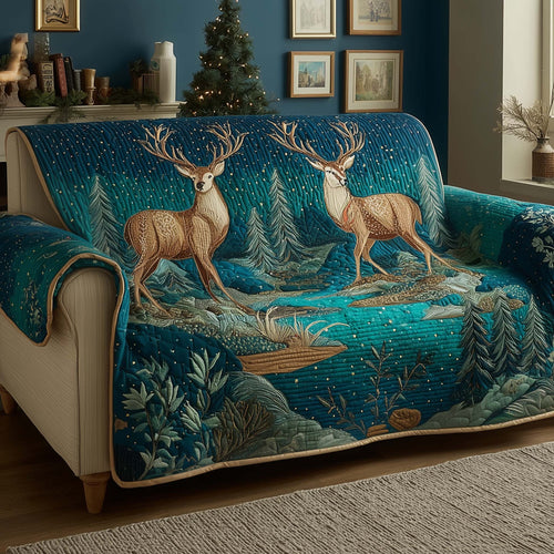 Winter Aurora Quilted Sofa Cover GFTOQM2085