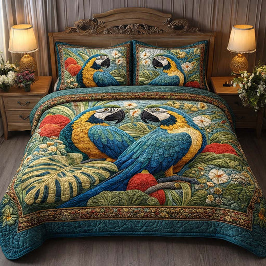 Jungle Pair 3-Piece Quilted Bedding Set GFTOQM2113