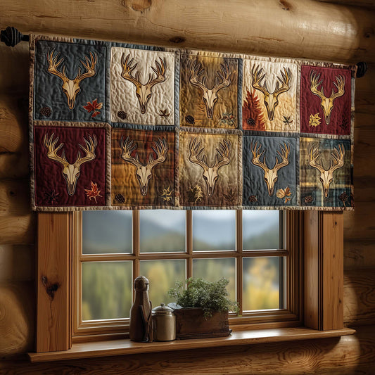 Autumn Antlers Quilted Valance GFTOQM2122