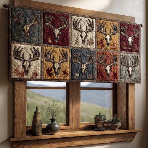 Woodland Skull Quilted Valance GFTOQM2124