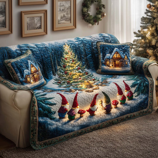 Gnomes Quilted Sofa Cover GFTOQM212