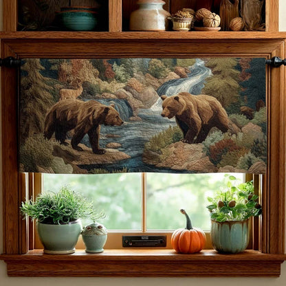 River Bear Quilted Valance GFTOQM2144