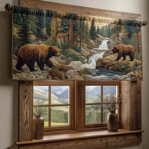 River Bear Quilted Valance GFTOQM2145