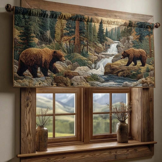 River Bear Quilted Valance GFTOQM2145