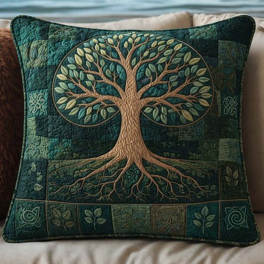Mystic Tree Quilted Pillow Case GFTOQM2146