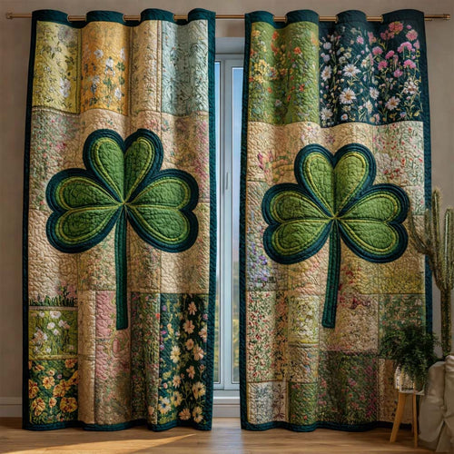 Shamrock Patchwork Quilted Curtains GFTOQM2148