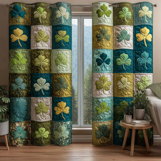 Shamrock Patchwork Quilted Curtains GFTOQM2149