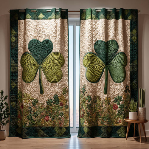 Shamrock Haven Quilted Curtains GFTOQM2150