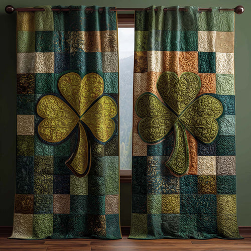 Shamrock Patchwork Quilted Curtains GFTOQM2153