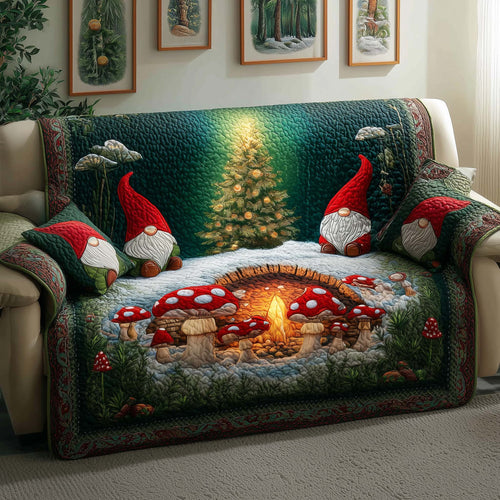 Gnomes Quilted Sofa Cover GFTOQM216