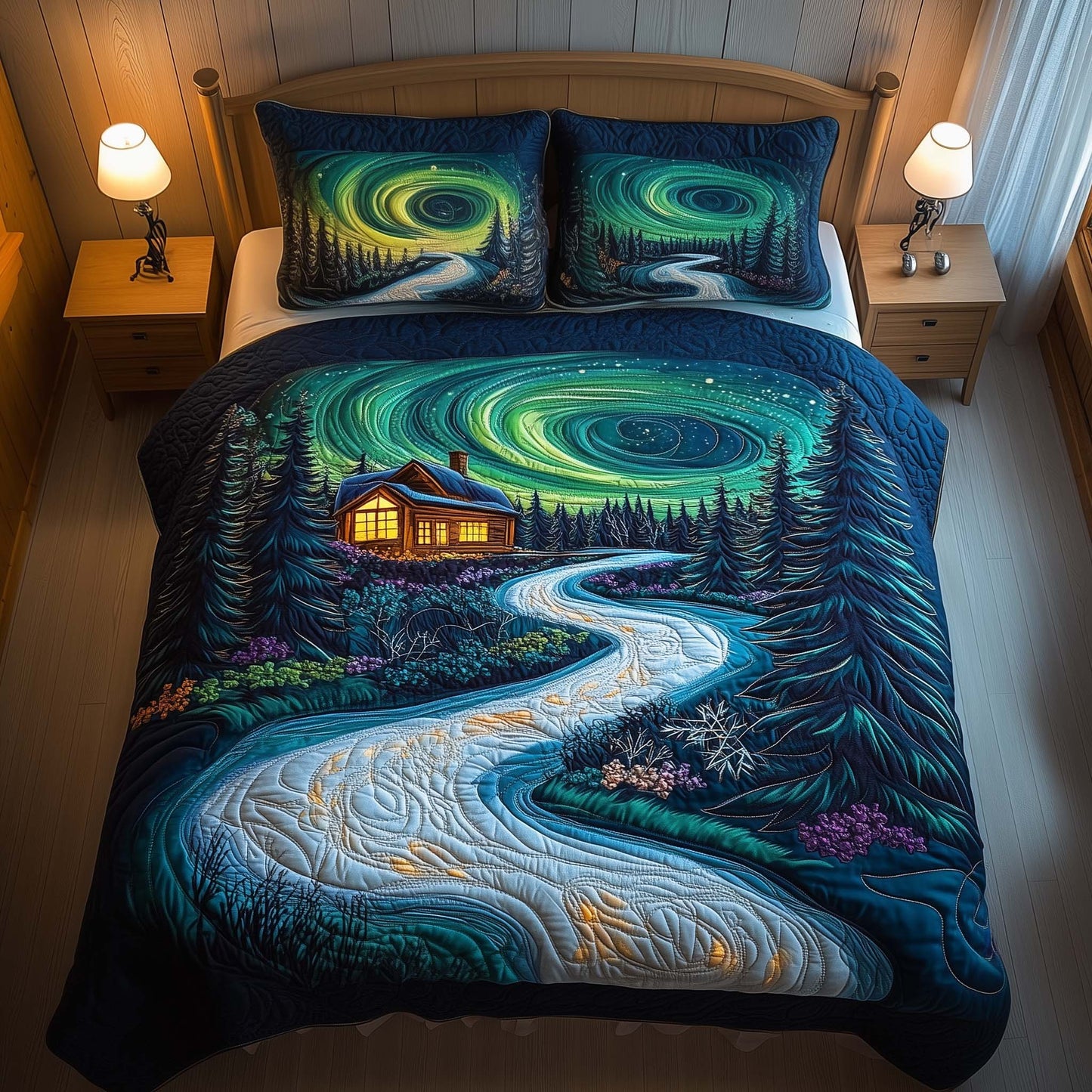 Aurora Cabin Duvet Cover Set GFTOQM2178