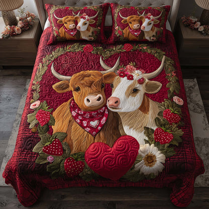 Strawberry Love Duvet Cover Set GFTOQM2184