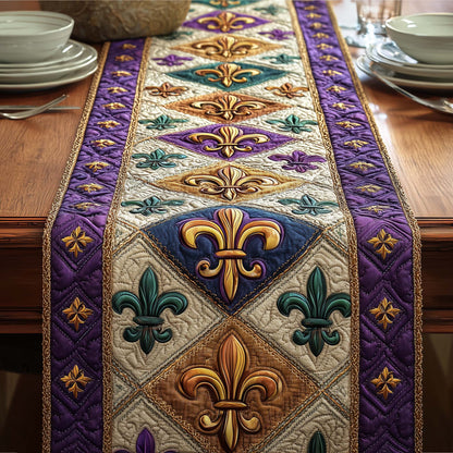 Diamond Fleur Quilted Table Runner GFTOQM2202