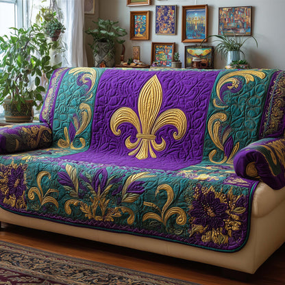 Royal Fleur Quilted Sofa Cover GFTOQM2208