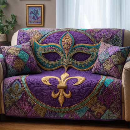Masquerade Fleur Quilted Sofa Cover GFTOQM2211