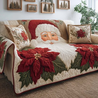 Santa Claus Quilted Sofa Cover GFTOQM222
