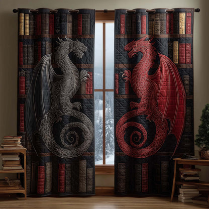 Shadow Dragon Quilted Curtains GFTOQM2237