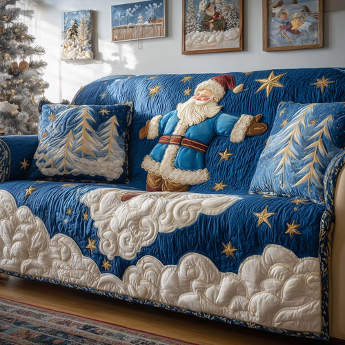 Santa Claus Quilted Sofa Cover GFTOQM227