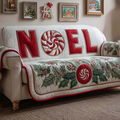 Candy Cane Quilted Sofa Cover GFTOQM228