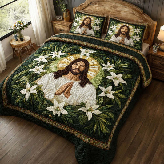 Lily Halo 3-Piece Quilted Bedding Set GFTOQM2329
