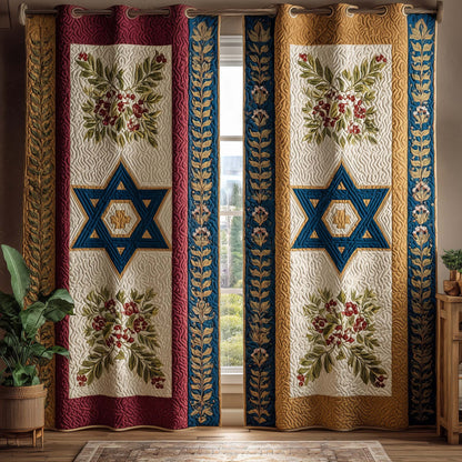 Heritage Bloom Quilted Curtains GFTOQM2393