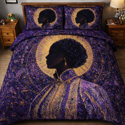 African Queen 3-Piece Quilted Bedding Set GFTOQM2397