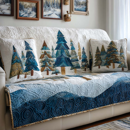 Christmas Tree Quilted Sofa Cover GFTOQM240