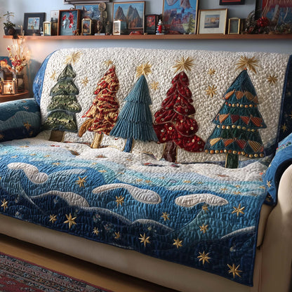 Christmas Tree Quilted Sofa Cover GFTOQM242